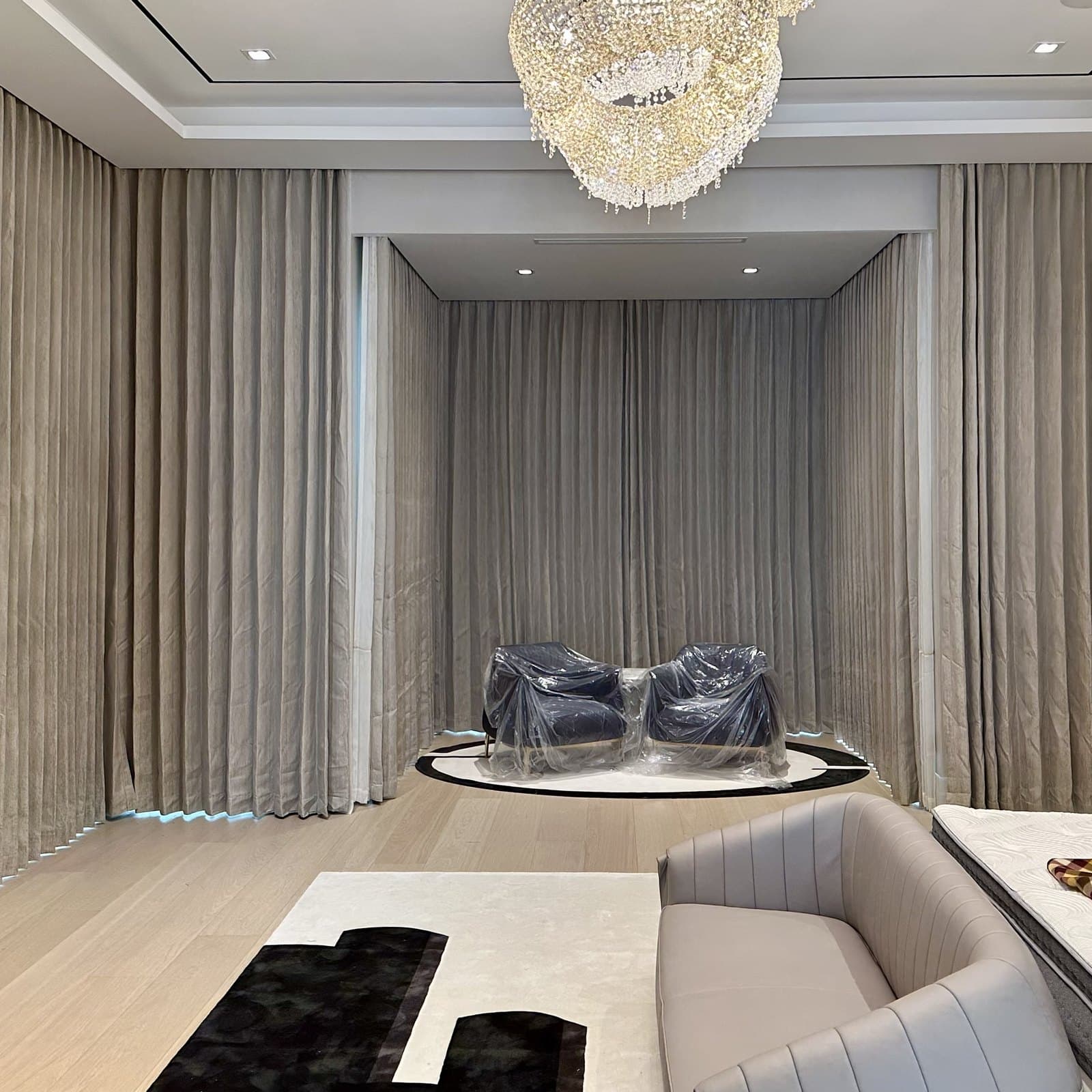 Drapery + Sheer Panels installation in Southwest Ranches