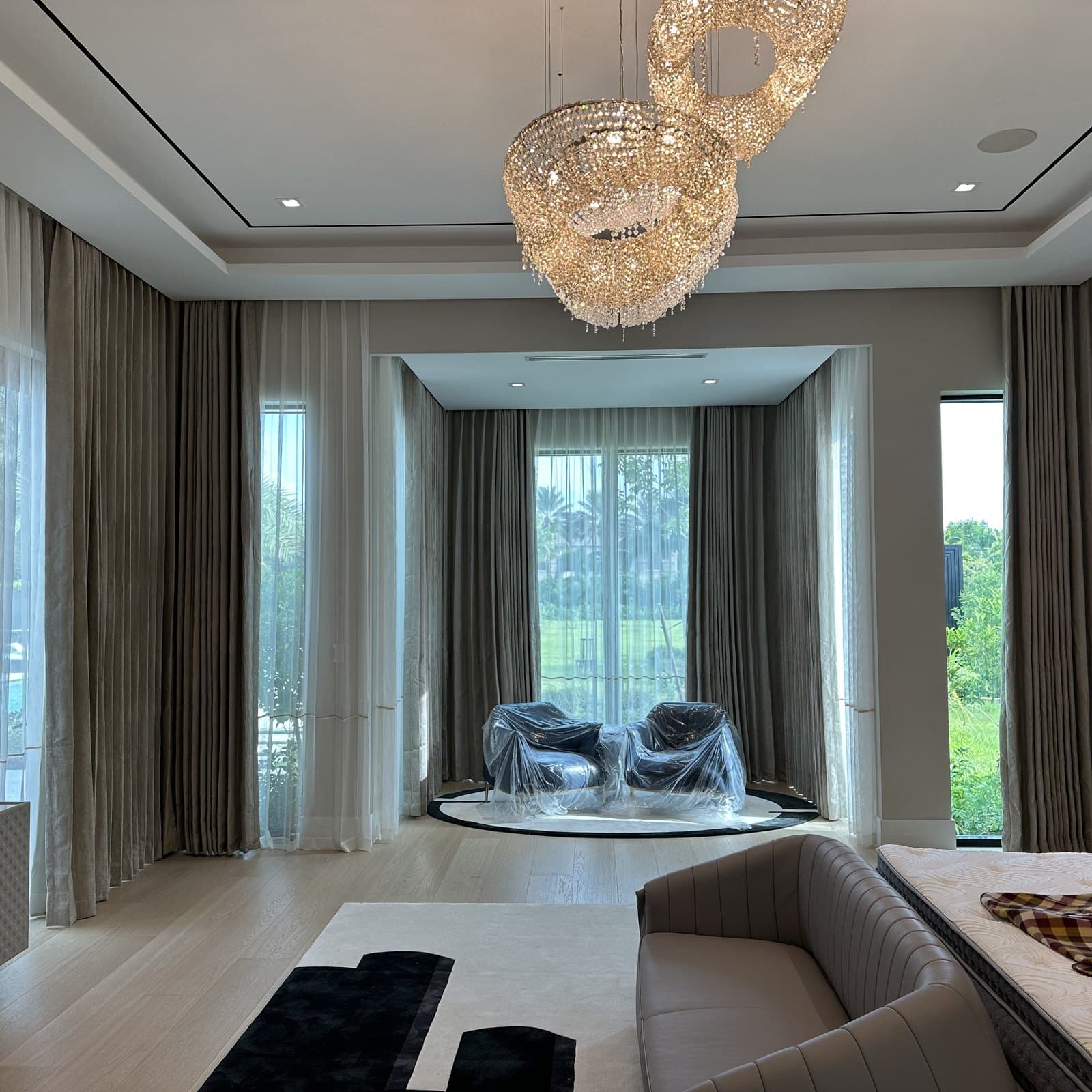 Drapery + Sheer Panels installation in Southwest Ranches