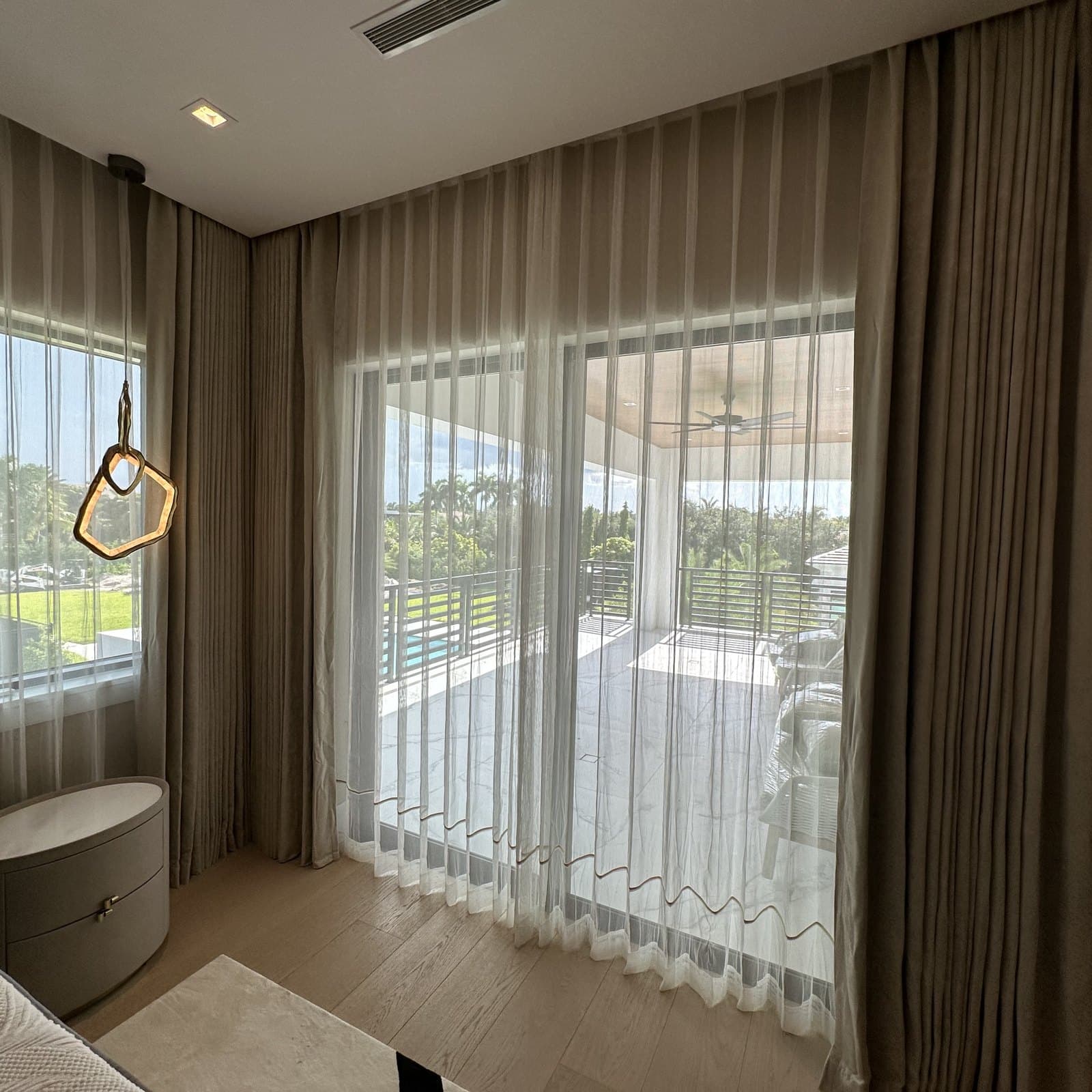 Drapery + Sheer Panels installation in Southwest Ranches